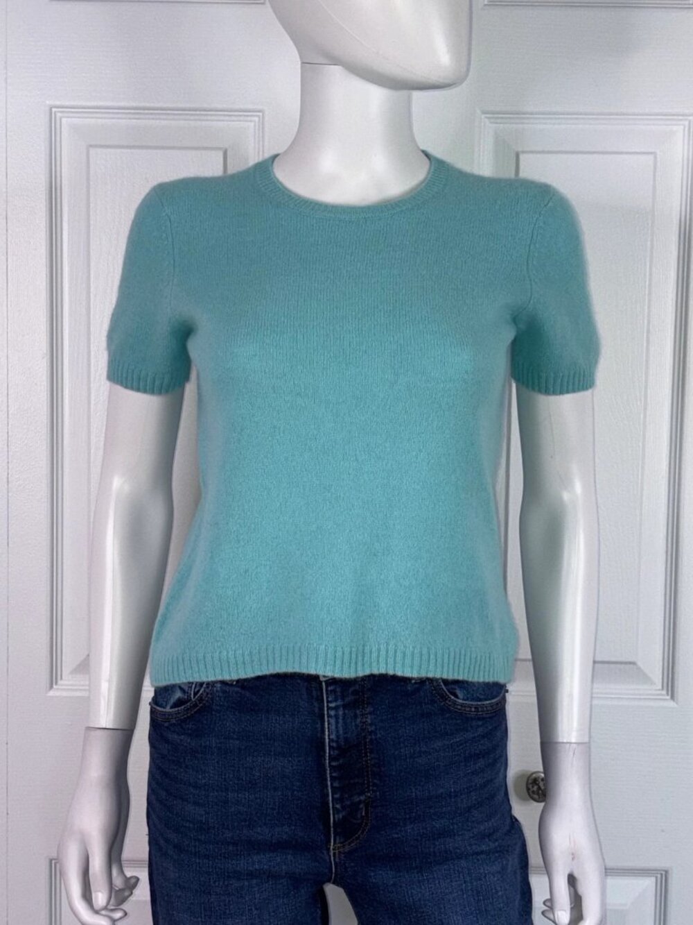 CONTEMPORAINE women's wool and cashmere short-sleeved sweater LIKE NEW